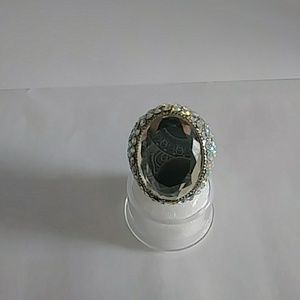 Large iridescent cocktail ring